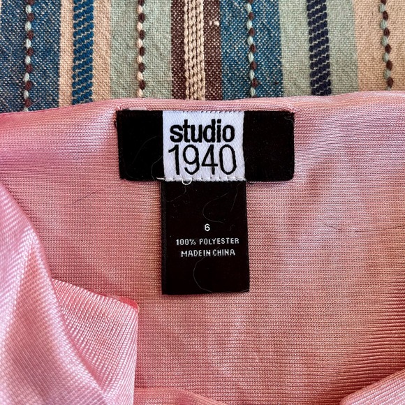 Studio 1940 Pink Floral Midi Dress - Picture 3 of 4